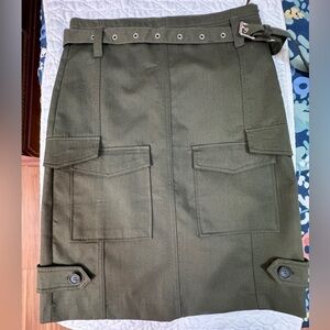 Zara olive green skirt, New!